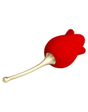 Pretty Love - Clitoris Vibrator Met likstimulator Rose Lover - Rood/Goud-Laced-up.nl