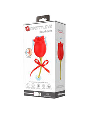 Pretty Love - Clitoris Vibrator Met likstimulator Rose Lover - Rood/Goud-Laced-up.nl