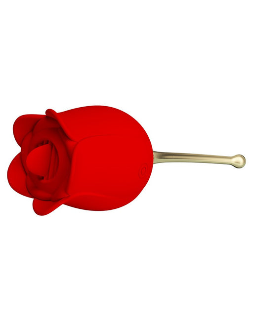 Pretty Love - Clitoris Vibrator Met likstimulator Rose Lover - Rood/Goud-Laced-up.nl