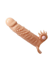 Pretty Love - Connor - Vibrerende Penis Sleeve - Met Clitoris Stimulator - Lichte Huidskleur-Laced-up.nl