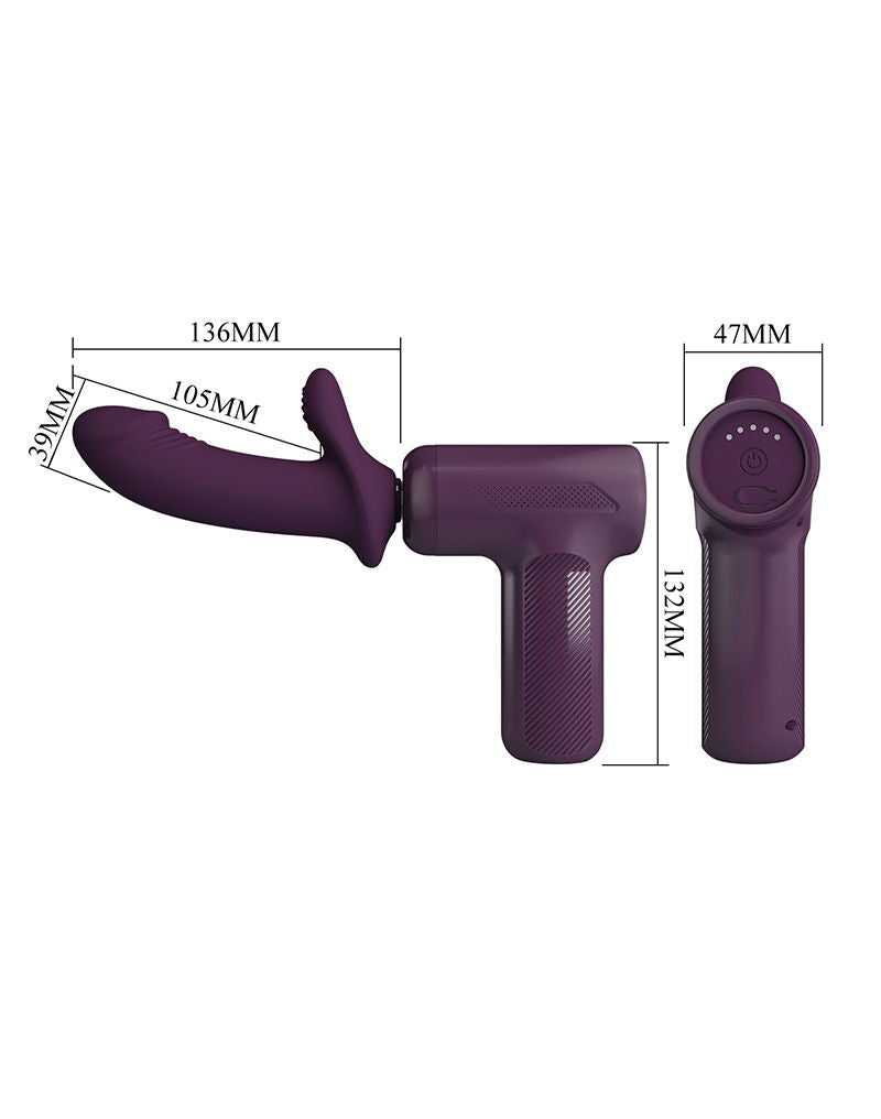 Pretty Love - DJ Scholar - Stotende Massager - Paars-Erotiekvoordeel.nl