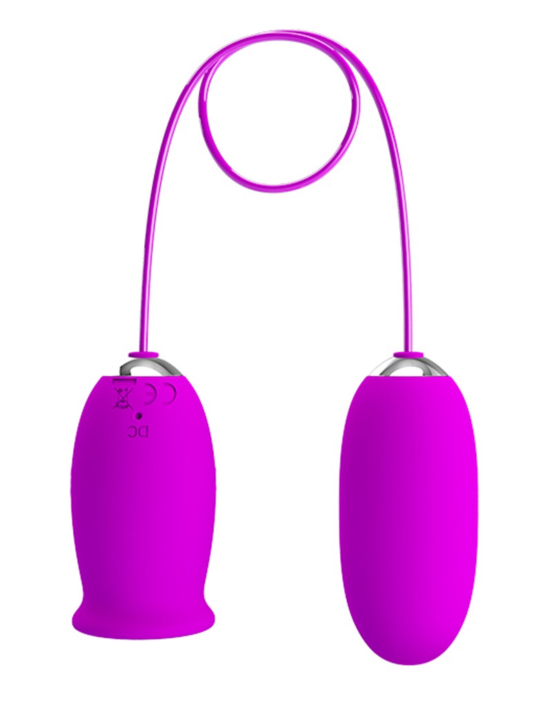 Pretty Love - Daisy - Vibrerend Eitje en Clit Licker - 2 In 1 - Roze-Erotiekvoordeel.nl