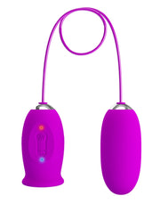 Pretty Love - Daisy - Vibrerend Eitje en Clit Licker - 2 In 1 - Roze-Erotiekvoordeel.nl