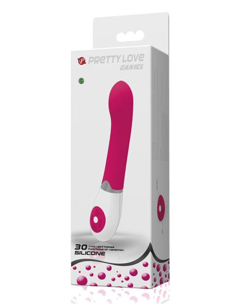 Pretty Love - Daniel - Klassieke Siliconen Basis Vibrator - Roze-Laced-up.nl