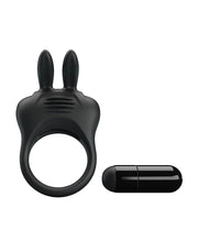 Pretty Love - Davion - Vibrende Cockring - Met Clitoris Stimulator - Zwart-Laced-up.nl