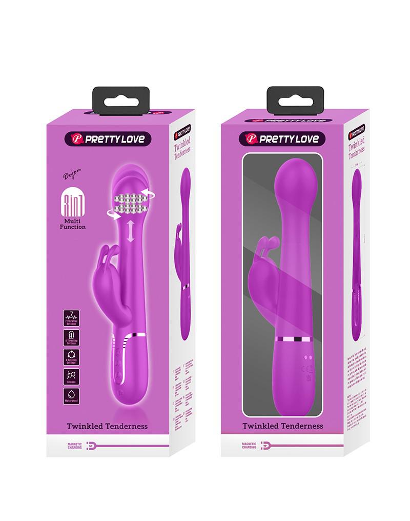 Pretty Love - Dejon - Rabbit Vibrator - Dieproze-Erotiekvoordeel.nl