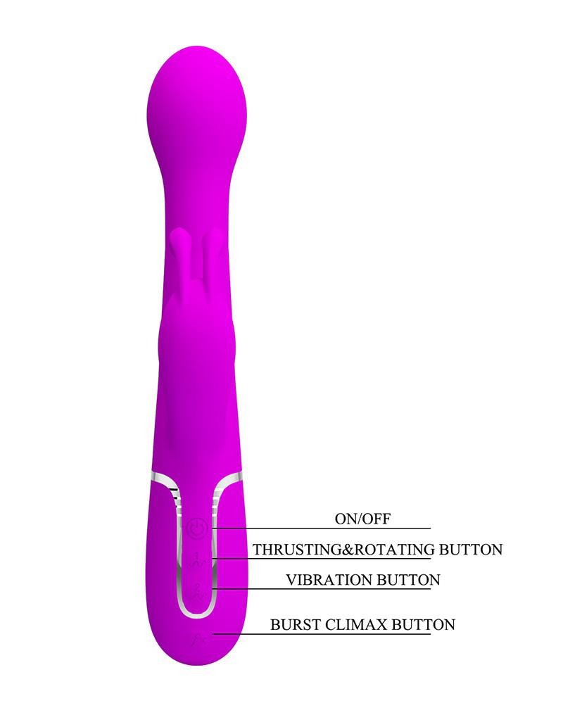 Pretty Love - Dejon - Rabbit Vibrator - Dieproze-Erotiekvoordeel.nl