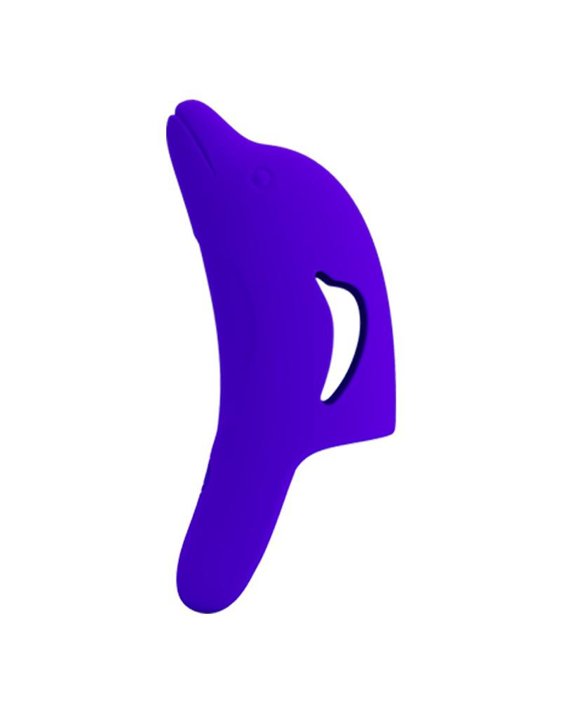Pretty Love - Delphini - Vinger Vibrator - Paars - Siliconen - USB Oplaadbaar - 10 standen-Laced-up.nl