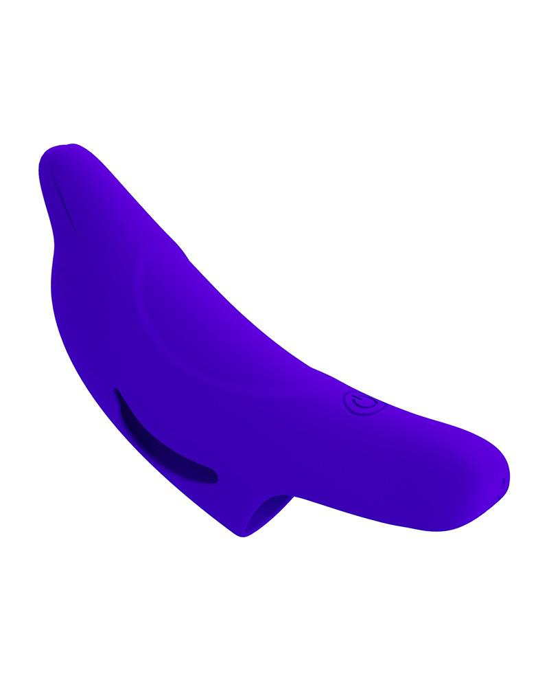 Pretty Love - Delphini - Vinger Vibrator - Paars - Siliconen - USB Oplaadbaar - 10 standen-Laced-up.nl