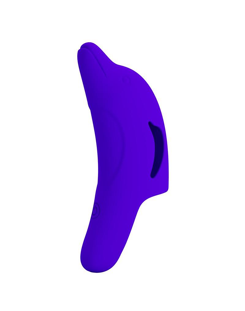 Pretty Love - Delphini - Vinger Vibrator - Paars - Siliconen - USB Oplaadbaar - 10 standen-Laced-up.nl