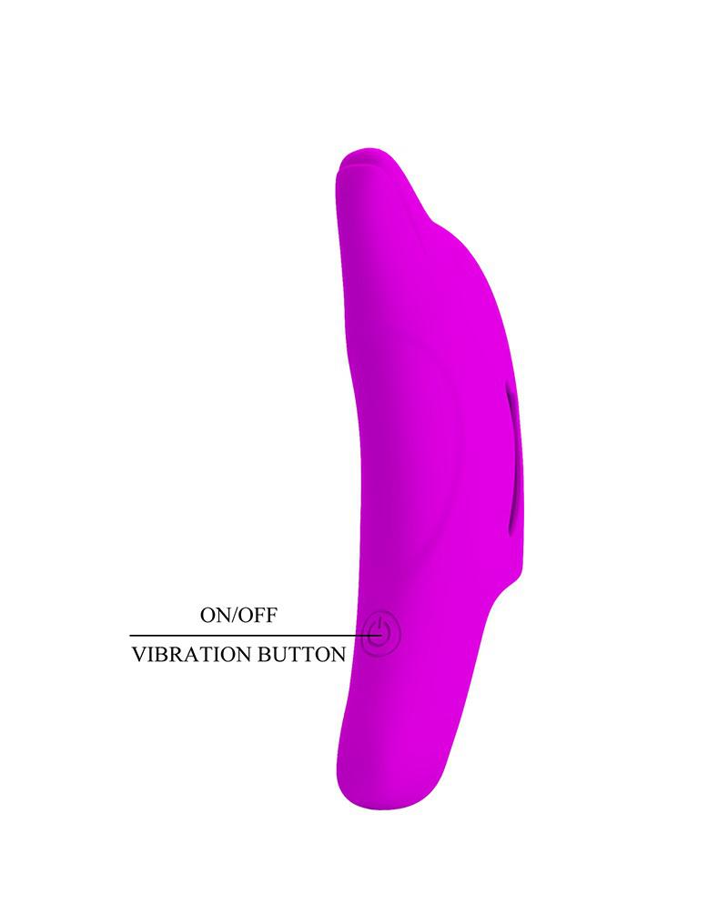 Pretty Love - Delphini - Vinger Vibrator - Roze - Siliconen - USB Oplaadbaar - 10 standen-Laced-up.nl