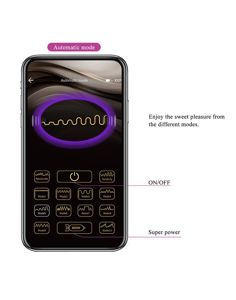 Pretty Love - Doreen - E-stim Vibrerend Eitje - Electrosex - Met App Control - Paars-Erotiekvoordeel.nl