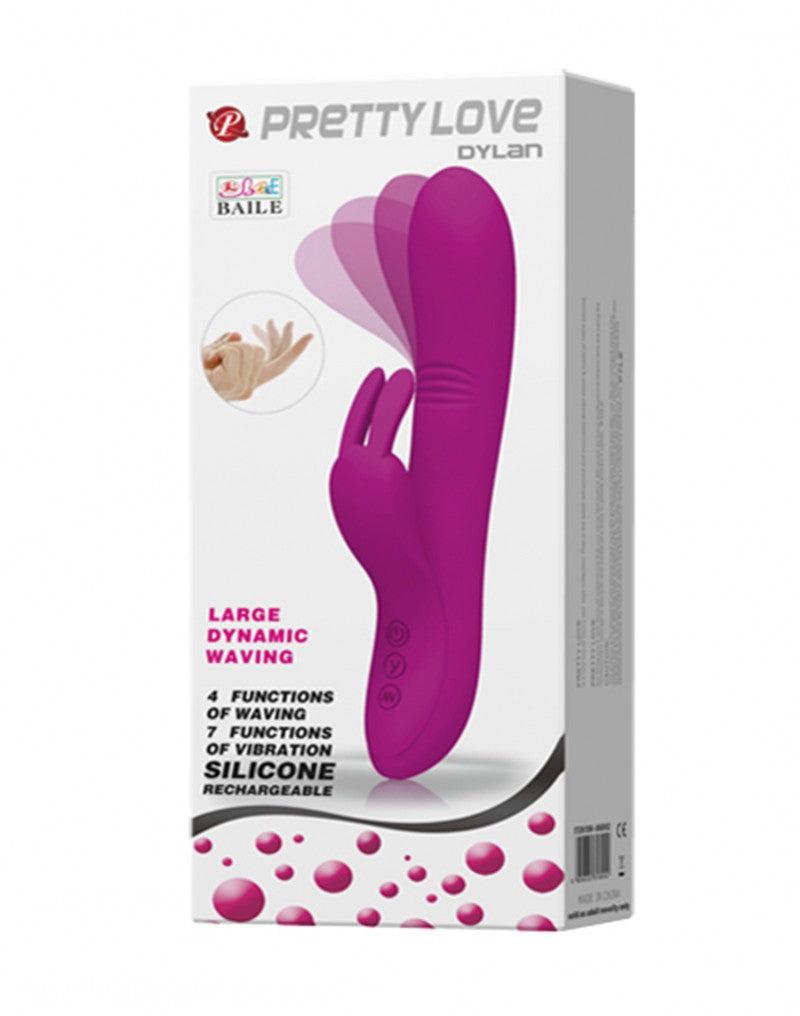 Pretty Love - Dylan - Rabbit Vibrator - Roze-Laced-up.nl