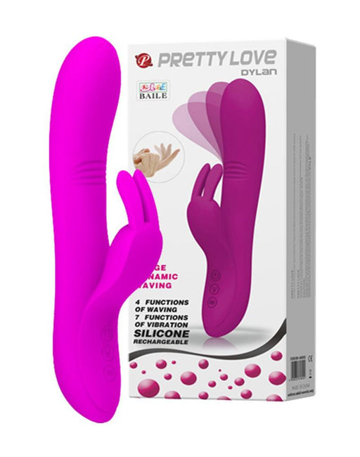 Pretty Love - Dylan - Rabbit Vibrator - Roze-Laced-up.nl