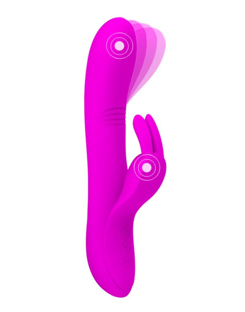Pretty Love - Dylan - Rabbit Vibrator - Roze-Erotiekvoordeel.nl