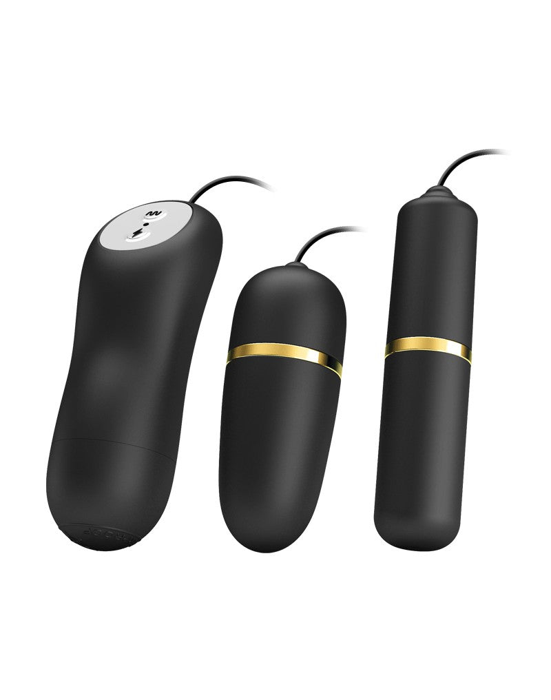 Pretty Love - Electrosex Bullet Vibrator Set - Zwart-Laced-up.nl