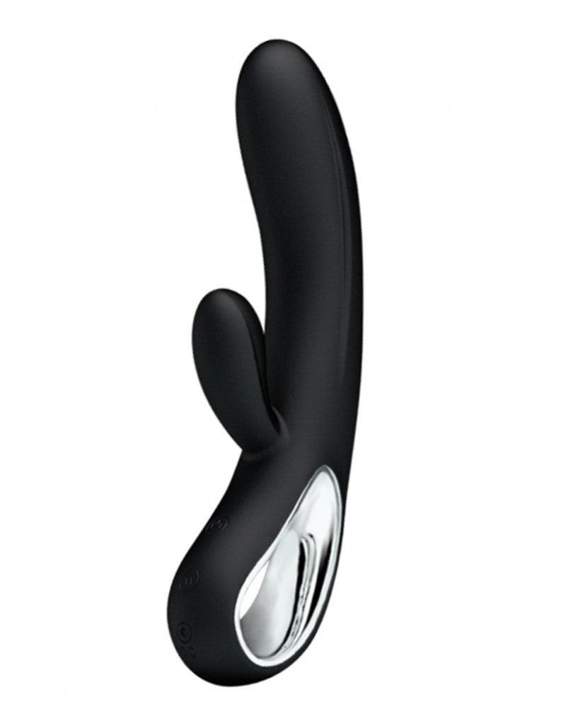 Pretty Love - Elmer - Rabbit Vibrator - Zwart-Erotiekvoordeel.nl