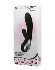 Pretty Love - Elmer - Rabbit Vibrator - Zwart-Erotiekvoordeel.nl