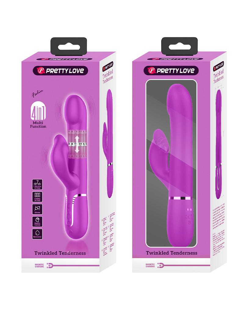 Pretty Love - Falin - Rabbit Vibrator - Paars-laced-up.nl