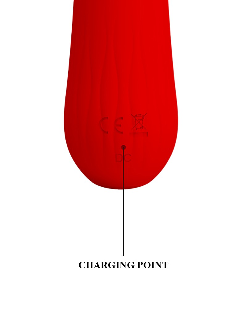 Pretty Love - Faun - Buigzame G-Spot Vibrator - Rood-Laced-up.nl