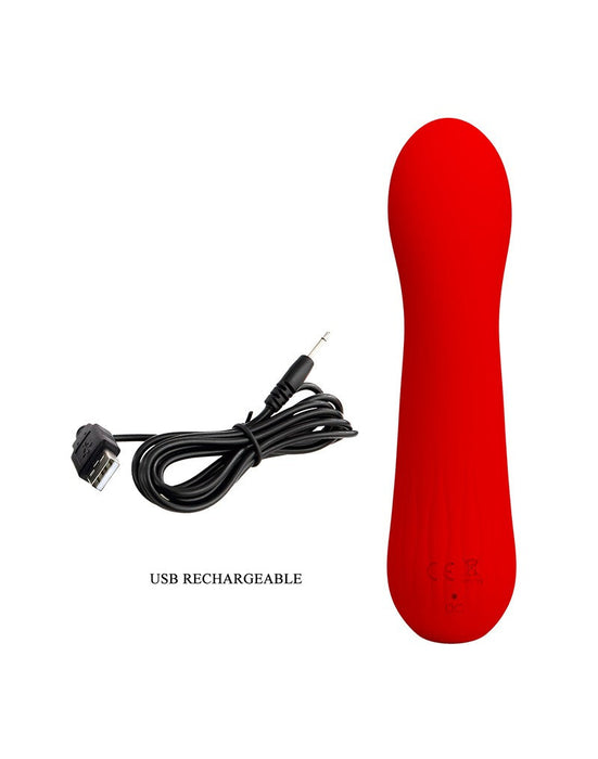 Pretty Love - Faun - Buigzame G-Spot Vibrator - Rood-Laced-up.nl