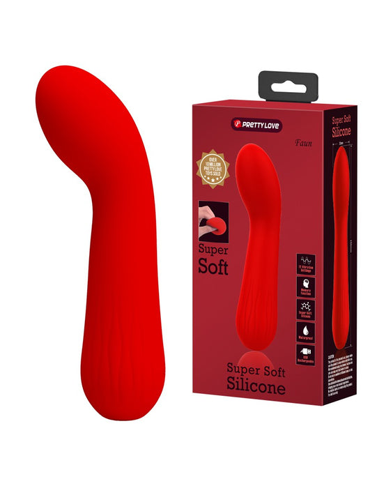 Pretty Love - Faun - Buigzame G-Spot Vibrator - Rood-Laced-up.nl