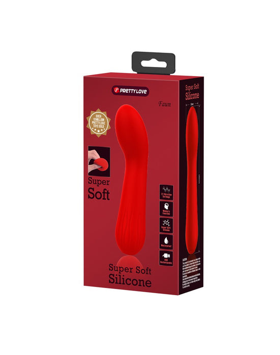 Pretty Love - Faun - Buigzame G-Spot Vibrator - Rood-Laced-up.nl