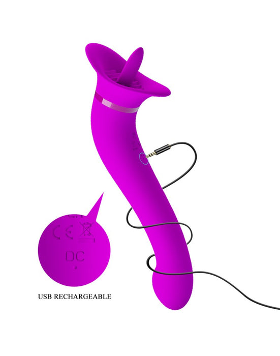 Pretty Love - Faust - Orale Sex Simulator - Roze-Laced-up.nl