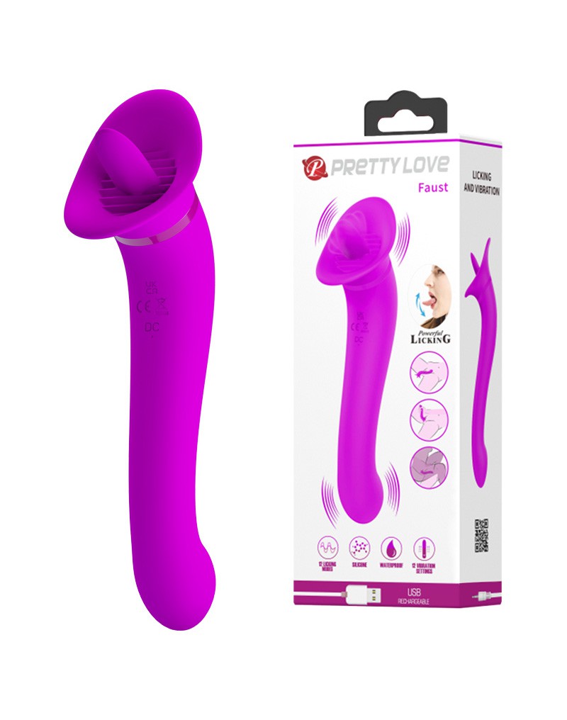 Pretty Love - Faust - Orale Sex Simulator - Roze-Laced-up.nl