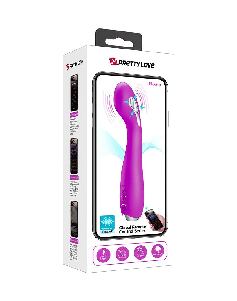 Pretty Love - Hector - G-Spot E-stim Vibrator met Electroshock - Met App Control - Paars-Laced-up.nl