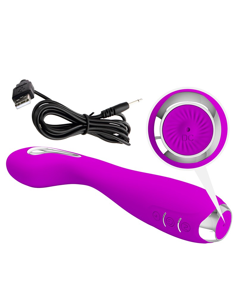 Pretty Love - Hector - G-Spot E-stim Vibrator met Electroshock - Met App Control - Paars-Erotiekvoordeel.nl