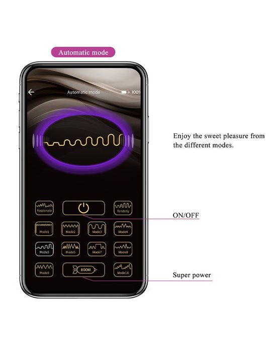 Pretty Love - Hector - G-Spot E-stim Vibrator met Electroshock - Met App Control - Paars-Laced-up.nl