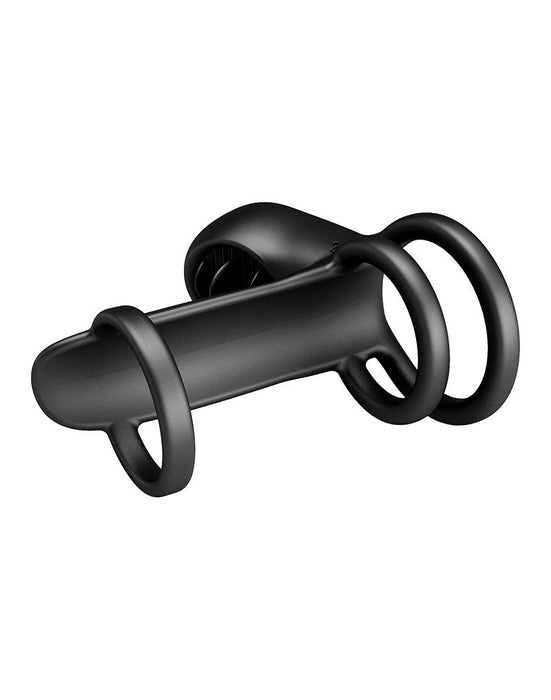 Pretty Love - Jammy - Cockring Vibrator met Clitoris Stimulator - Zwart - Unieke Drievoudige Ringontwerp-Laced-up.nl