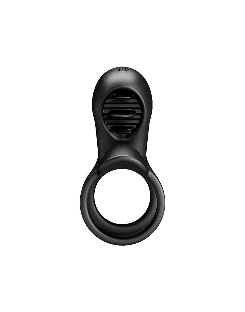 Pretty Love - Jammy - Cockring Vibrator met Clitoris Stimulator - Zwart - Unieke Drievoudige Ringontwerp-Laced-up.nl