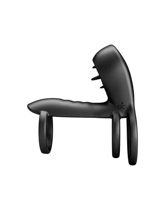 Pretty Love - Jammy - Cockring Vibrator met Clitoris Stimulator - Zwart - Unieke Drievoudige Ringontwerp-Laced-up.nl