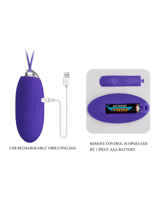 Pretty Love - Jenny Youth - Vibrerend Eitje - Paars-Laced-up.nl