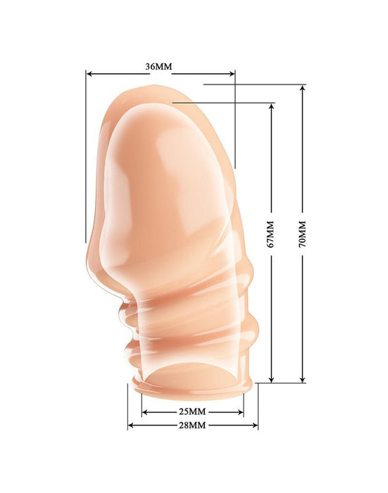 Pretty Love - Jeremy - Penis Sleeve - Cock Sleeve Voor Verminderen Bloedstroom voor Hardere Erecties - Lichte Huidskleur-Laced-up.nl