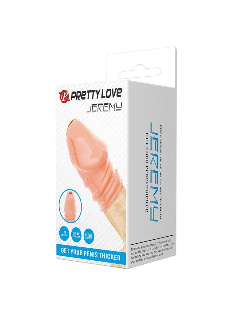 Pretty Love - Jeremy - Penis Sleeve - Cock Sleeve Voor Verminderen Bloedstroom voor Hardere Erecties - Lichte Huidskleur-Laced-up.nl