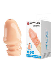 Pretty Love - Jeremy - Penis Sleeve - Cock Sleeve Voor Verminderen Bloedstroom voor Hardere Erecties - Lichte Huidskleur-Laced-up.nl