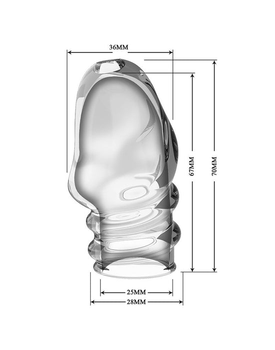 Pretty Love - Jeremy - Penis Sleeve - Cock Sleeve Voor Verminderen Bloedstroom voor Hardere Erecties - Transparant-Laced-up.nl