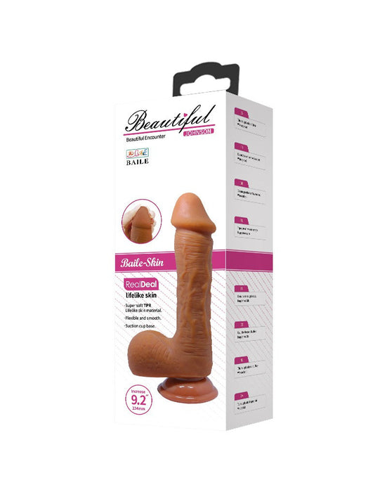 Pretty Love - Johnson - Realistische Dildo - 22 x 4.7 cm - Medium Huidskleur-Laced-up.nl