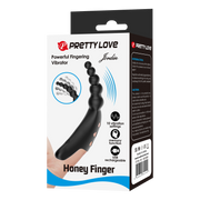 Pretty Love - Jordin - Krachtige Vinger Vibrator - Zwart-Erotiekvoordeel.nl