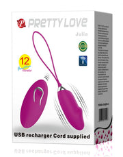 Pretty Love - Julia - Vibrerend Eitje met Extra Stimulerende Ribbel - Dieproze-Laced-up.nl