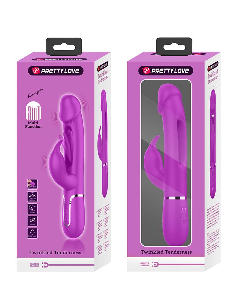 Pretty Love - Kampas - Rabbit Vibrator - Paars-laced-up.nl