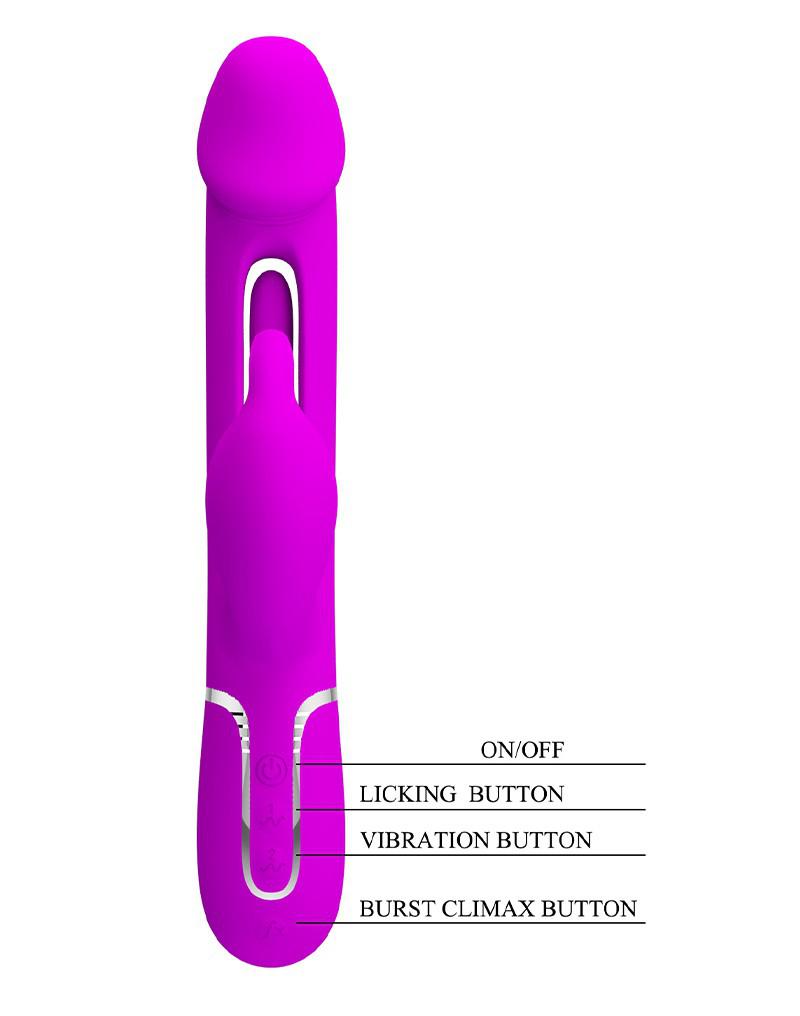 Pretty Love - Kampas - Rabbit Vibrator - Paars-laced-up.nl