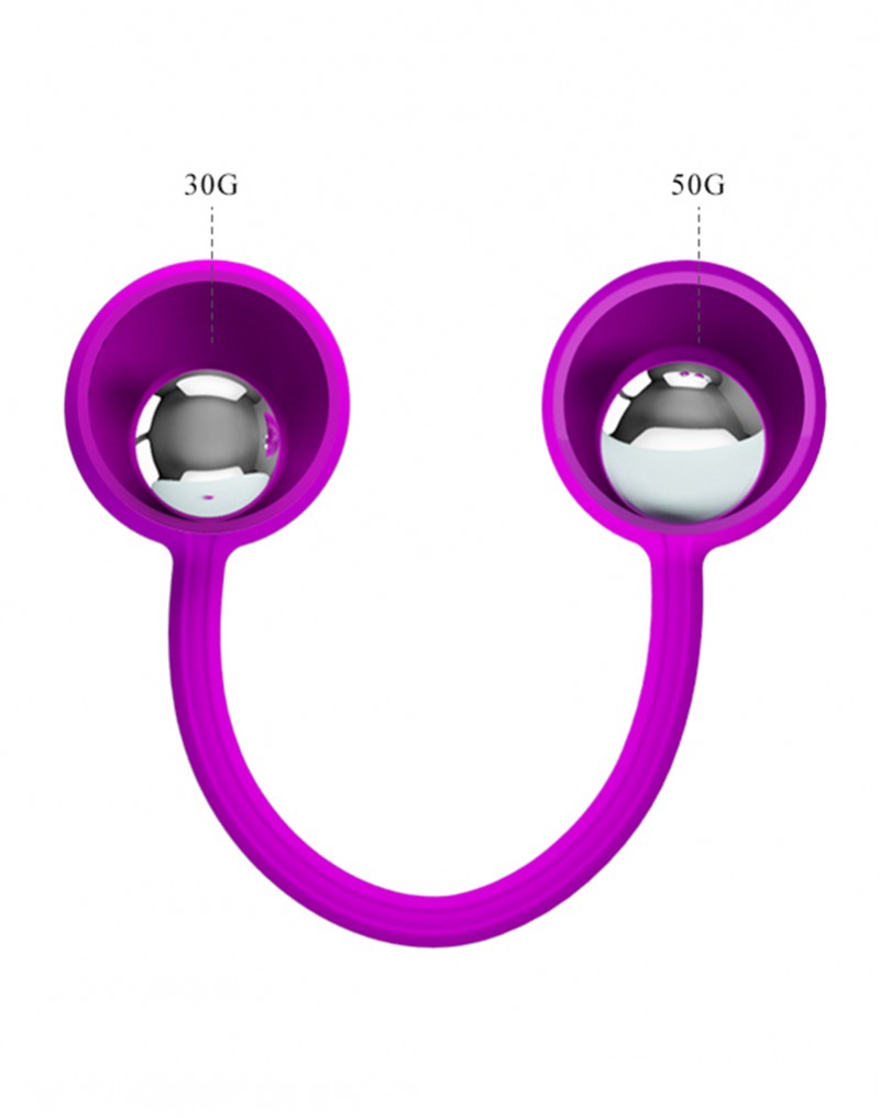 Pretty Love - Kegel Ball III - Vaginale bekkenbodem training Balletjes Met Metalen kogels - Roze-Laced-up.nl