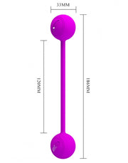 Pretty Love - Kegel Ball III - Vaginale bekkenbodem training Balletjes Met Metalen kogels - Roze-Laced-up.nl