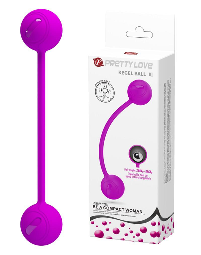 Pretty Love - Kegel Ball III - Vaginale bekkenbodem training Balletjes Met Metalen kogels - Roze-Laced-up.nl