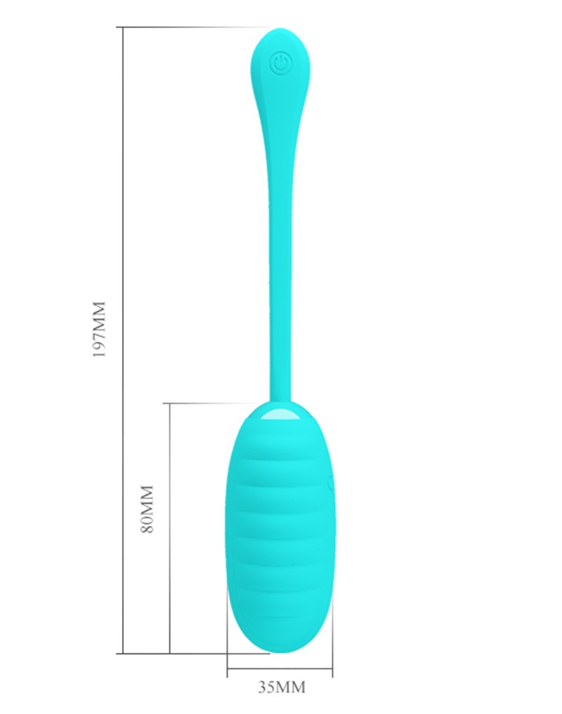 Pretty Love - Kirk - Vibrerend Eitje - Turquoise-Laced-up.nl
