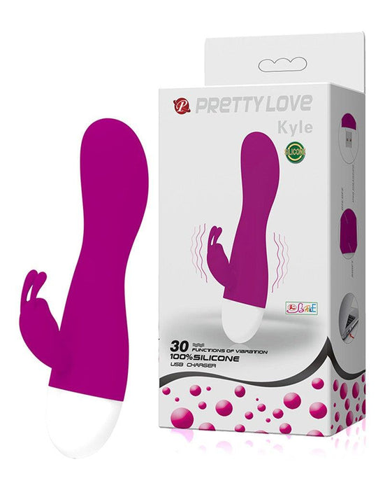 Pretty Love - Kyle - Rabbit Vibrator - Roze-Laced-up.nl
